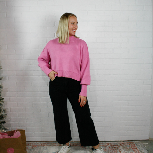 finley sweater bubblegum pink -2